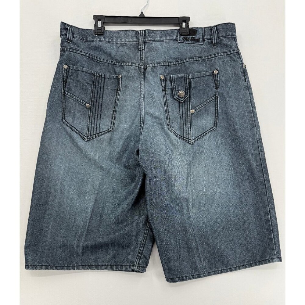 Old Skool Baggy Shorts Mens 44 16" Gray Grunge Jorts Denim Y2K
